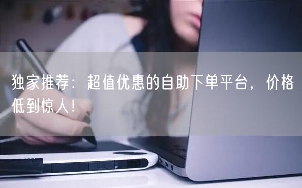 独家推荐：超值优惠的自助下单平台，价格低到惊人！