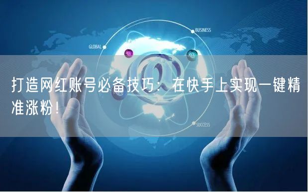 打造网红账号必备技巧：在快手上实现一键精准涨粉！